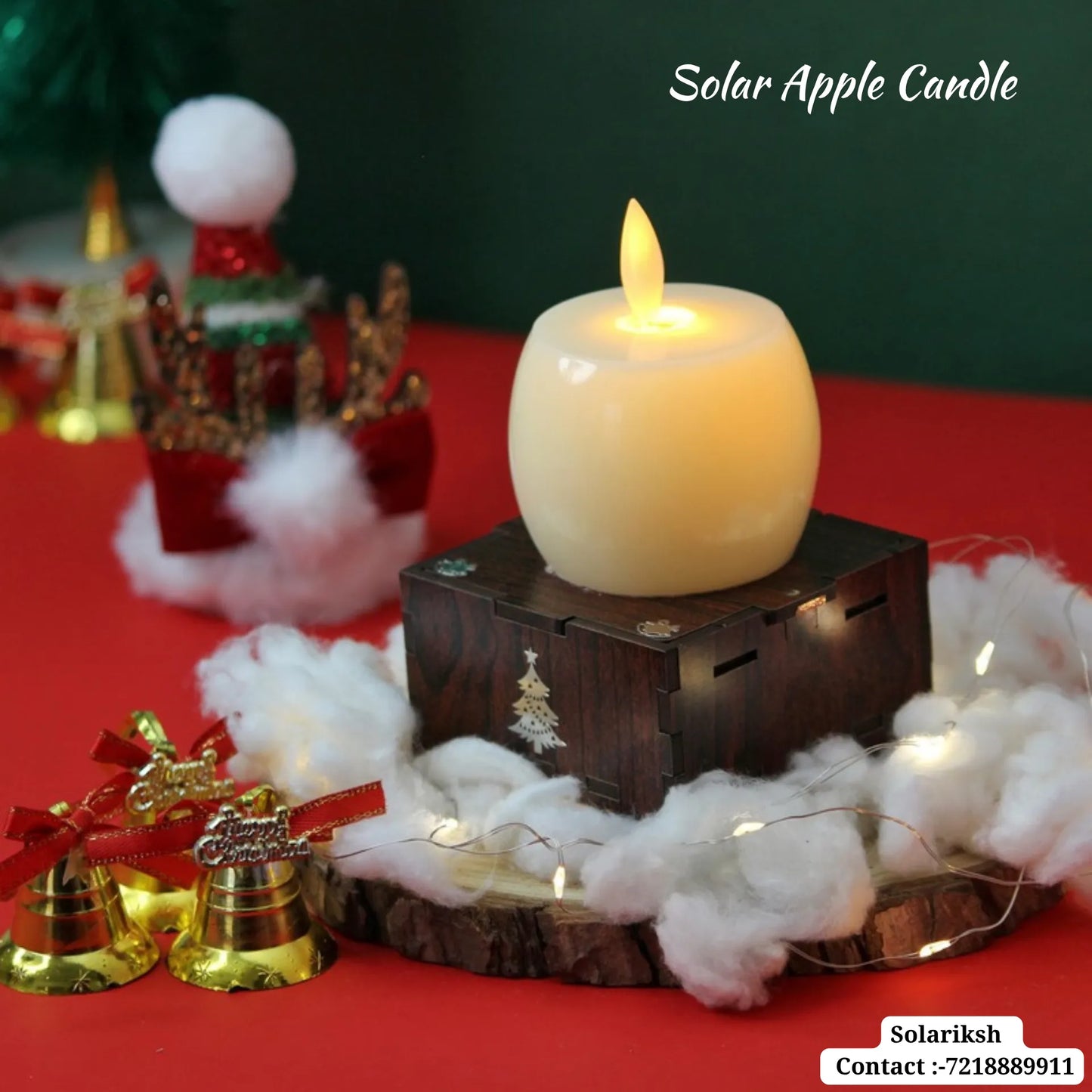 Solar Apple Candle