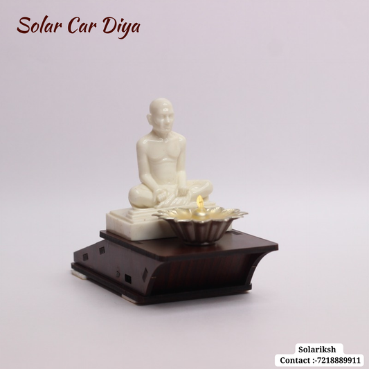 Solar Car Diya - Shree Gajanan Maharaj Samadhi Mudra